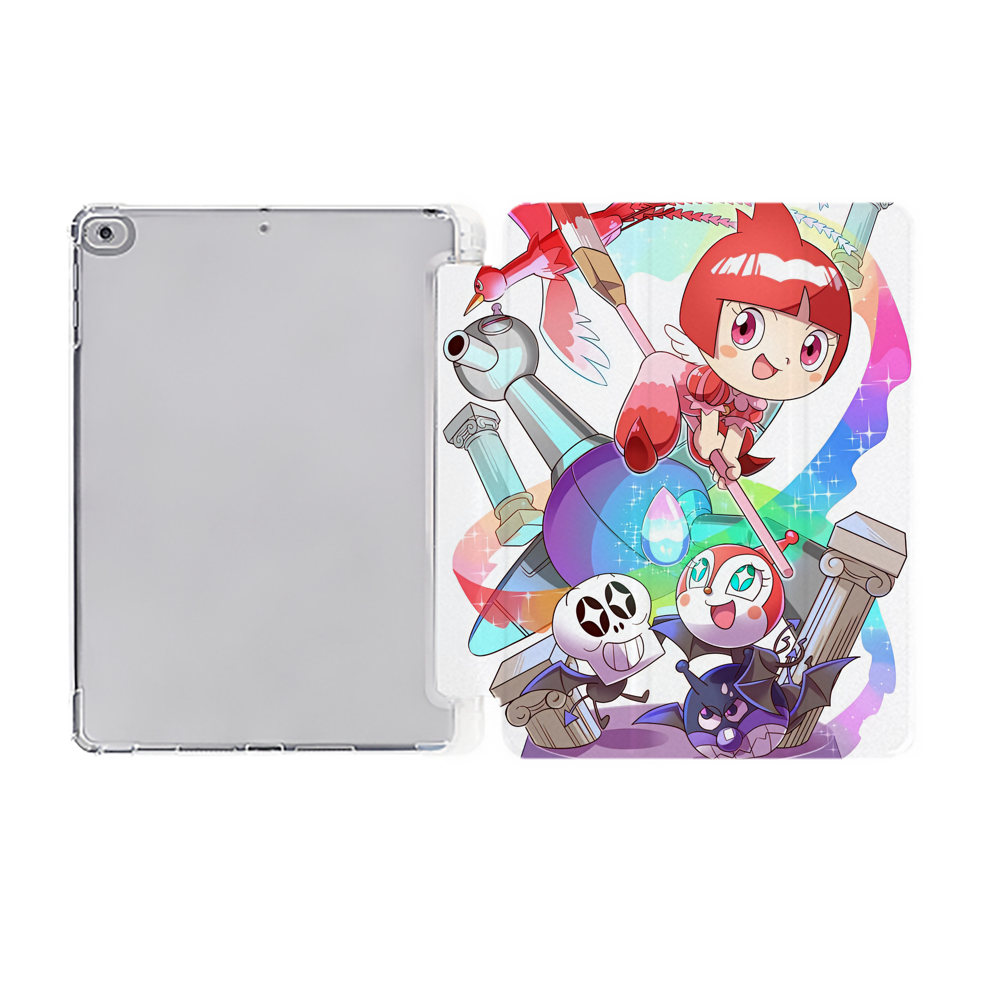 （画像用） アンパンマン Anpanman IPad ケース ペン収納付き 三つ折りスタンド PUレザー×シリコン 対応機種9.5/10.5/10.9インチ